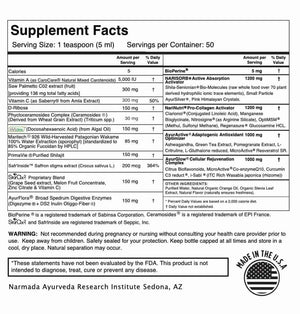 AuraVeda Elixir Supplement Facts
